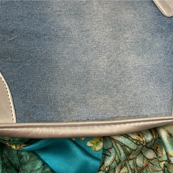 Vintage Neiman Marcus Denim Tote Bag, - Picture 7 of 13